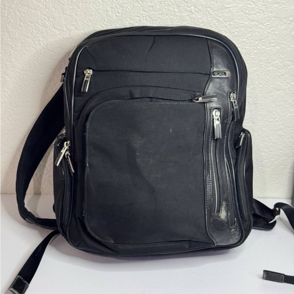 TUMI Arrive Kingsford Backpack Black Nylon/Leather